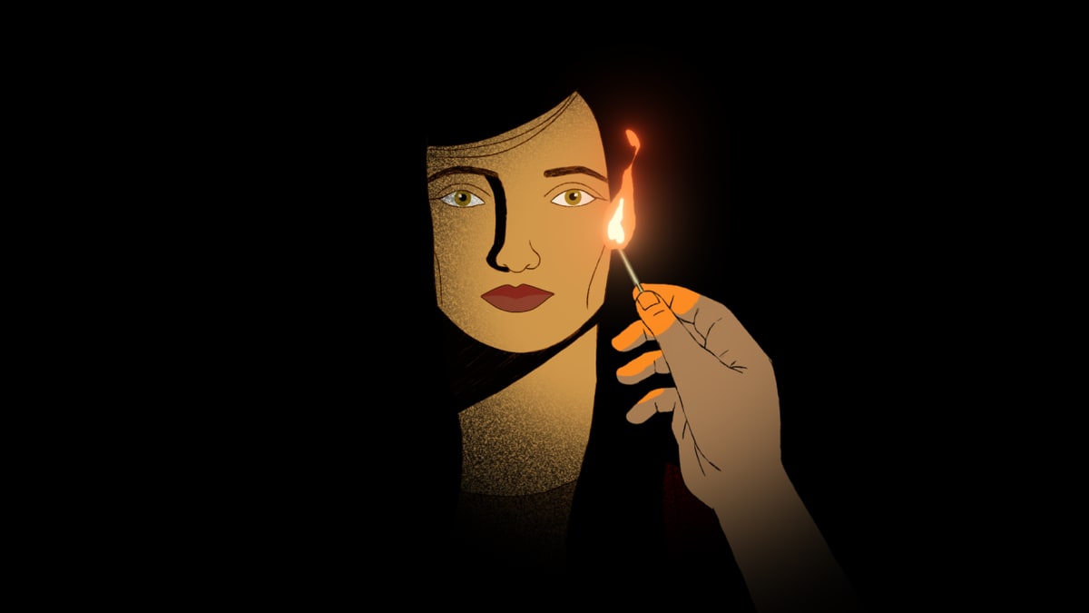 Imagen ilustrativa: detalle de una superficie de madera envejecida con una tira de película antigua y un juguete óptico de latón