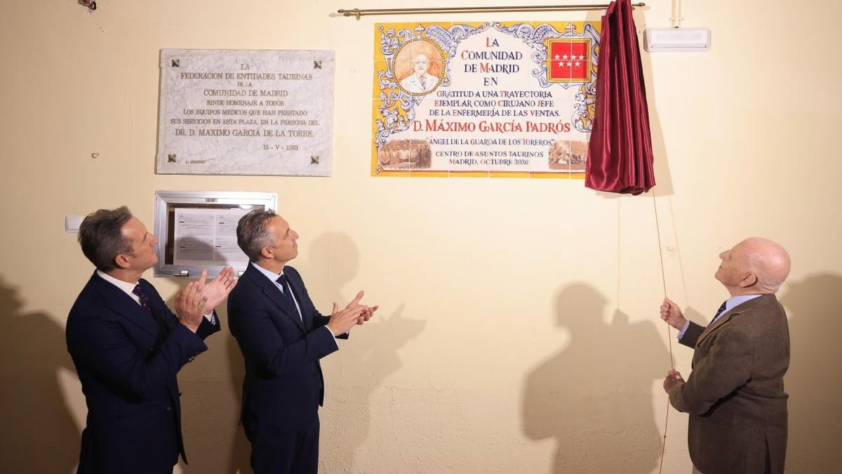 Imagen ilustrativa: azulejo conmemorativo en una pared de ladrillo iluminado por el sol
