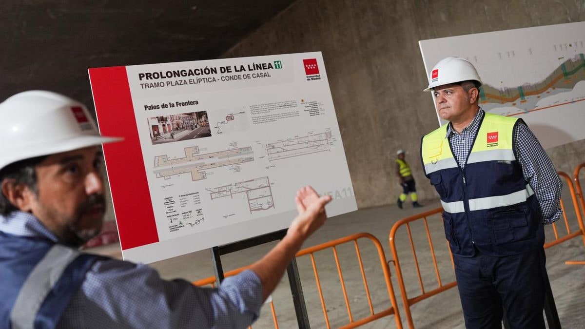 Imagen ilustrativa: túnel de metro en construcción con arcos de hormigón y luz al fondo