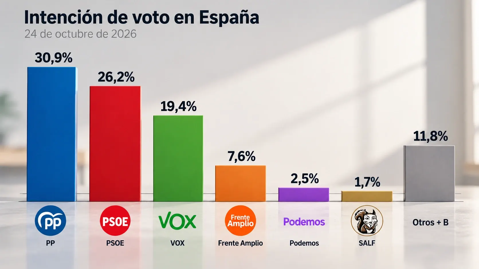 Intención de voto en España