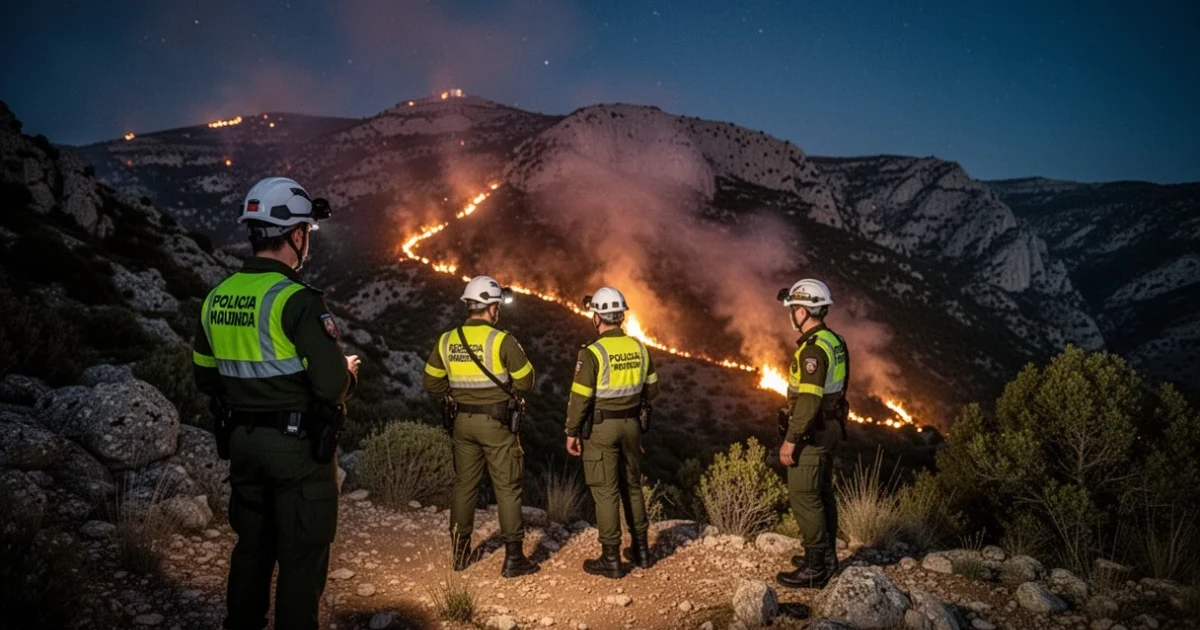 Patrulla nocturna antiincendios en los montes madrileños