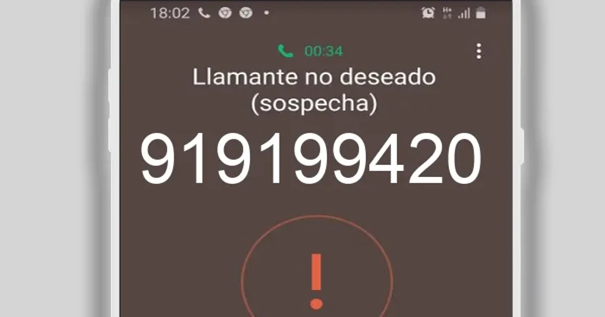 ¿Quién me llama del 919199420? [POSIBLE SPAM]