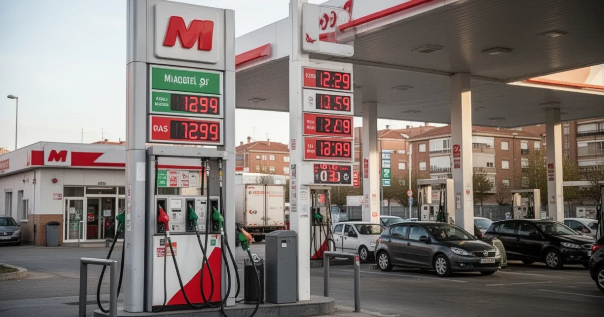 Gasolinera Beroil en Móstoles con precios visibles