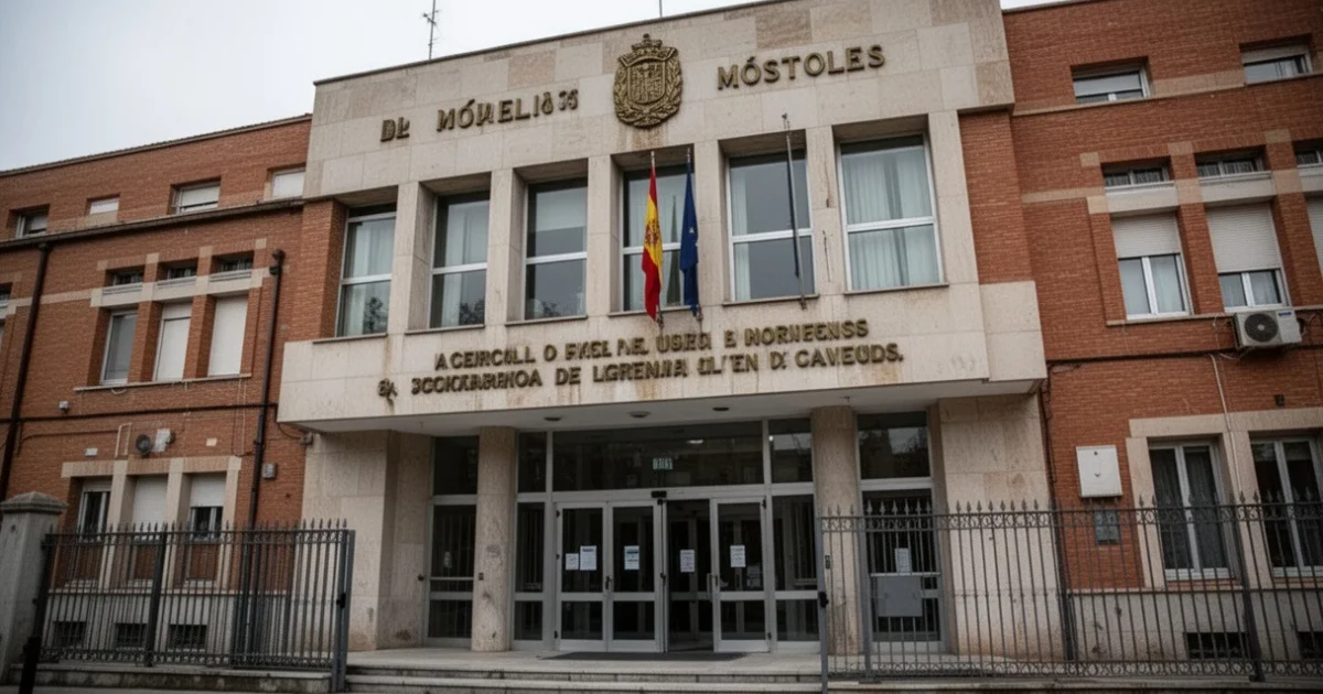 Edificio gubernamental en Móstoles relacionado con acusaciones políticas