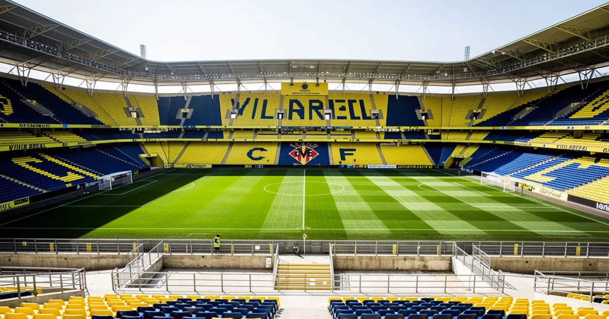 Estadio La Cerámica vacío listo para recibir al nuevo entrenador del Villarreal
