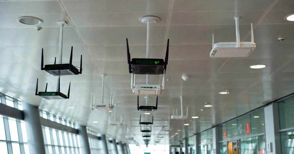 Puntos de acceso WiFi en aeropuerto