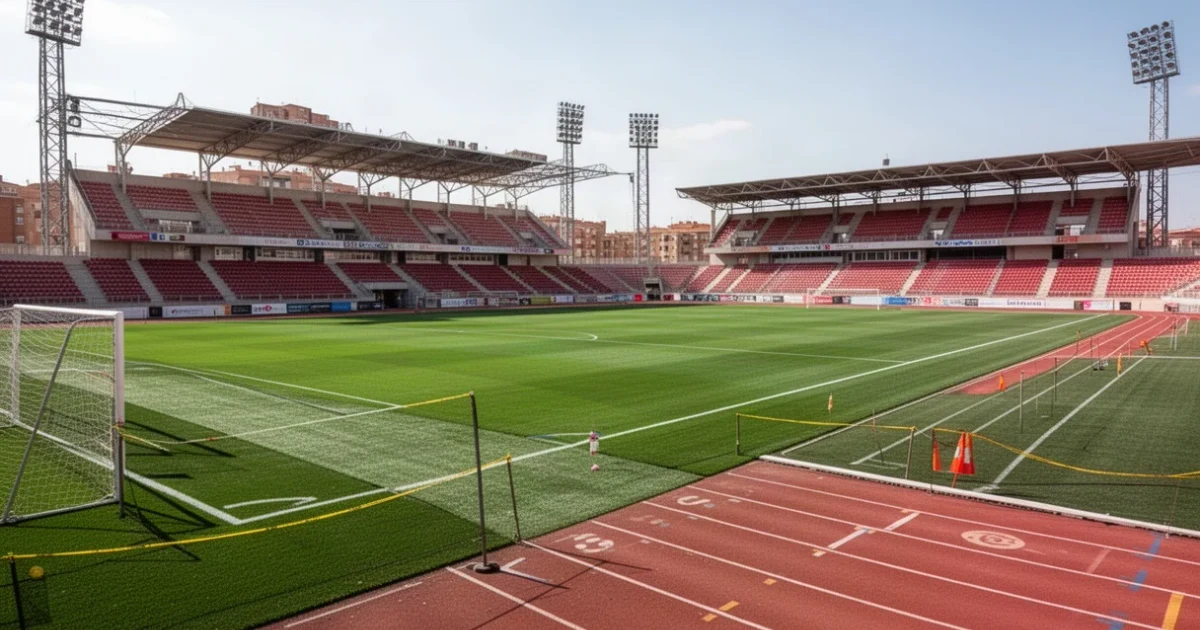 Estadio renovado con césped artificial en Rivas Vaciamadrid