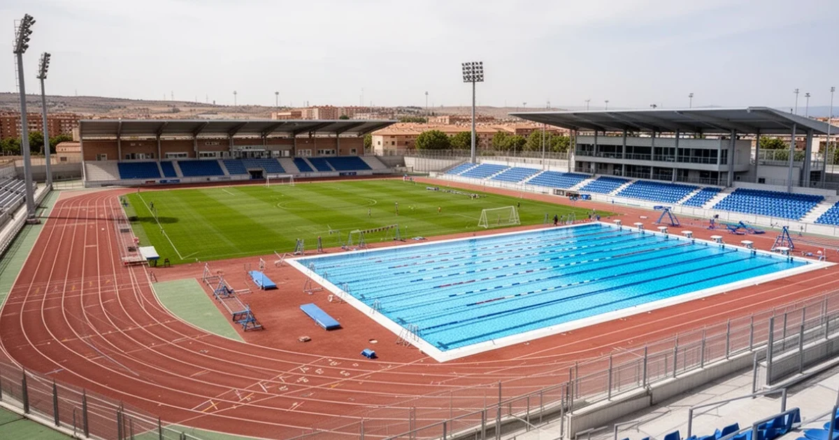 Instalaciones deportivas renovadas en Leganés con piscina y pista atlética