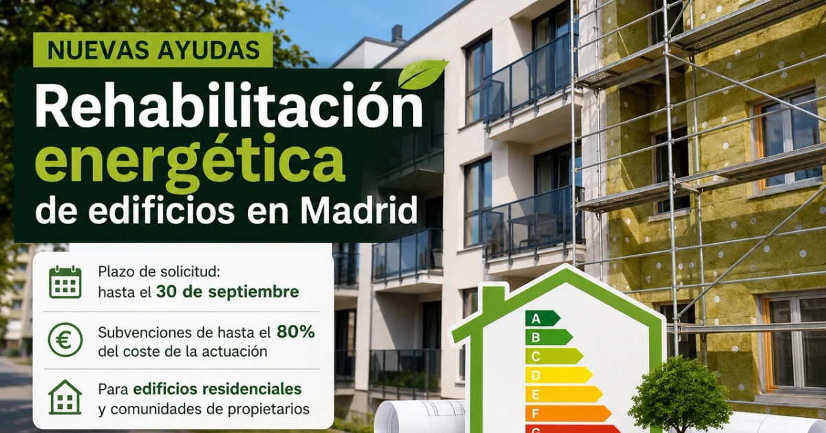 Rehabilitación energética de edificios en Madrid