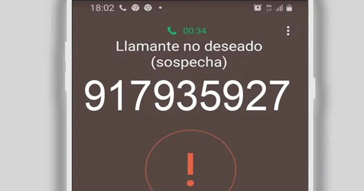 ¿Quién me llama del 917935927? [POSIBLE SPAM]