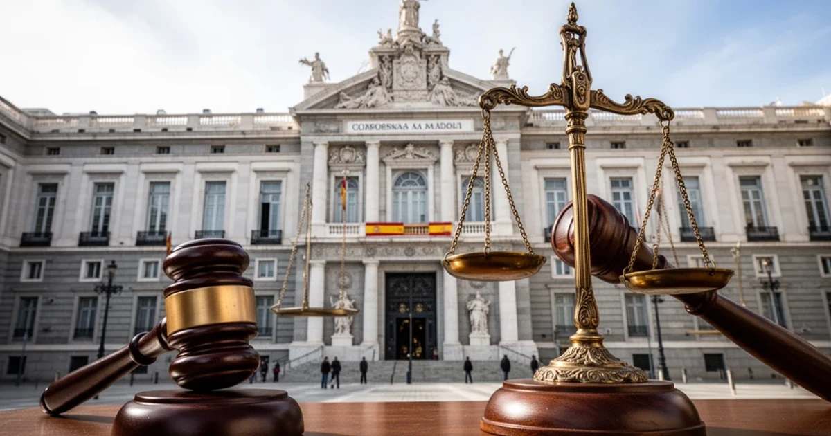 Edificio del juzgado en Madrid relacionado con el caso Elisa Mouliaá
