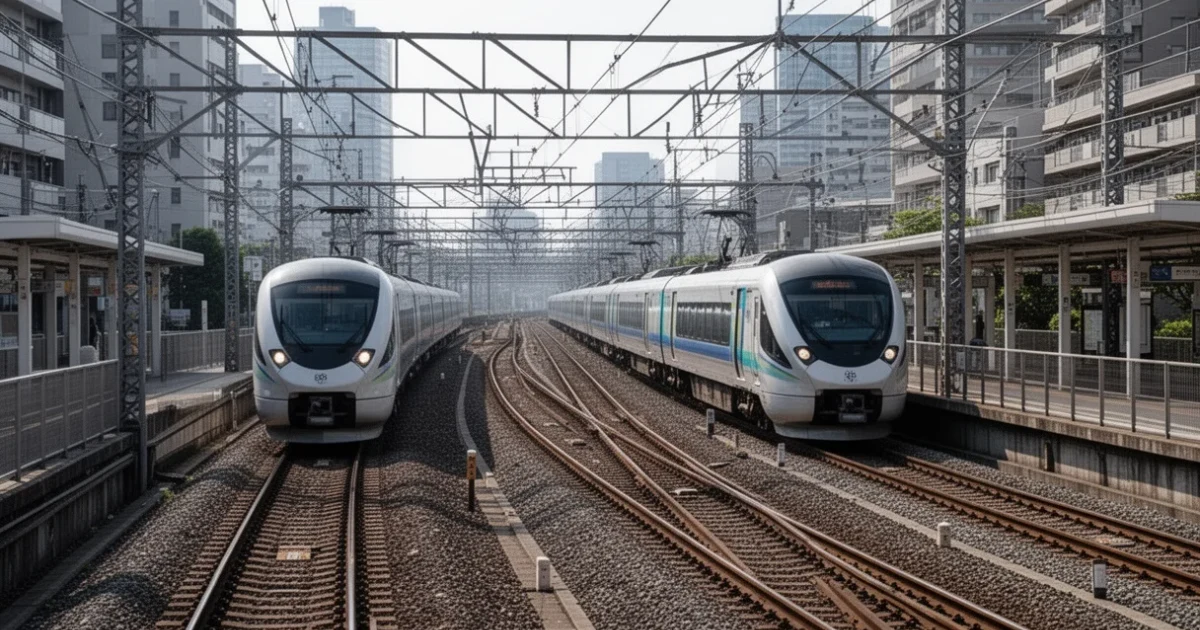 Tramo ferroviario moderno entre San Cristóbal e Aranjuez