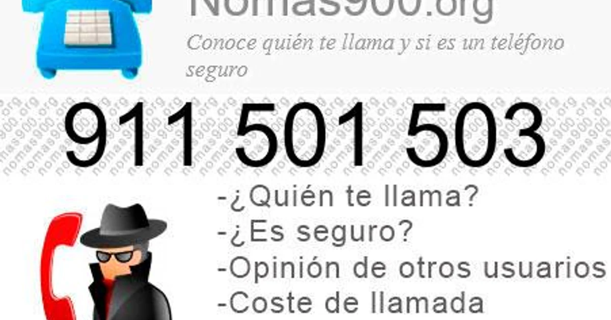 ¿Quién me llama del 911501503? [POSIBLE SPAM]